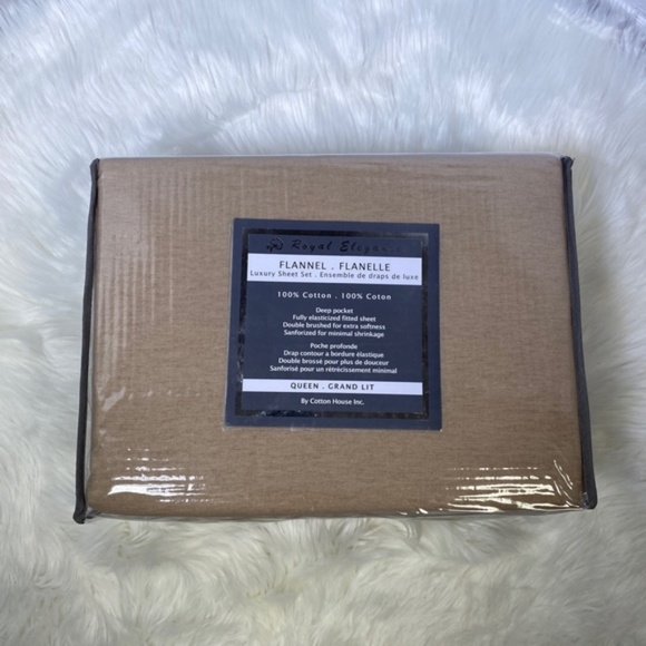 Kate & Co. Other - ⭐️FINAL RUN⭐️Queen 4pc Flannel Taupe Bedsheets
